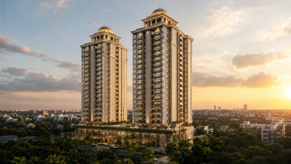Exterior render of Purva Diamond Vajarahalli on Kanakapura Road, South Bangalore